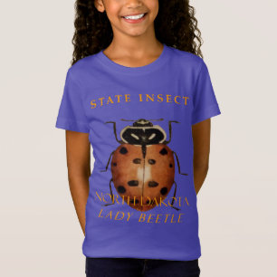 T-Shirt Territoire du Dakota du Nord Insecte La coccinelle