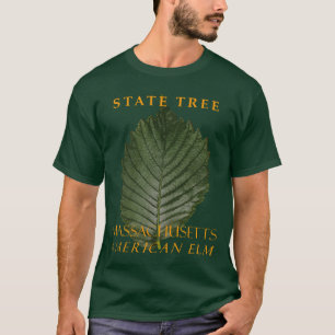T-shirt Territoire du Massachusetts Arbre L'Orme d'Amériqu