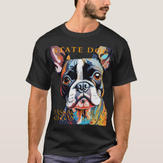 T-shirt Territoire du Massachusetts Chien L'art du Boston