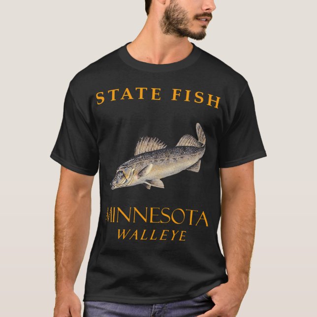 T-shirt Territoire du Minnesota Pêchez le doré (Devant)