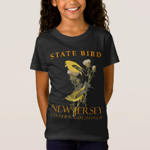 T-Shirt Territoire du New Jersey Oiseau Le Chardonneret Ja