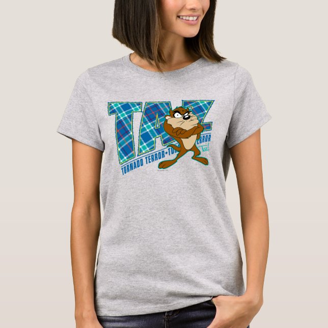 T-shirt Terror Plaid de TAZ™ (Devant)
