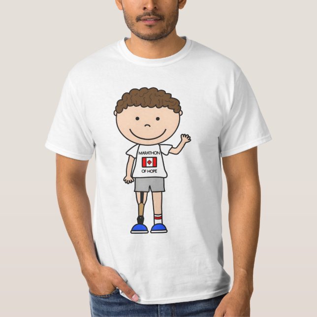 T-shirt " Terry Fox Clipart - Terry Fox Drawing " (Devant)