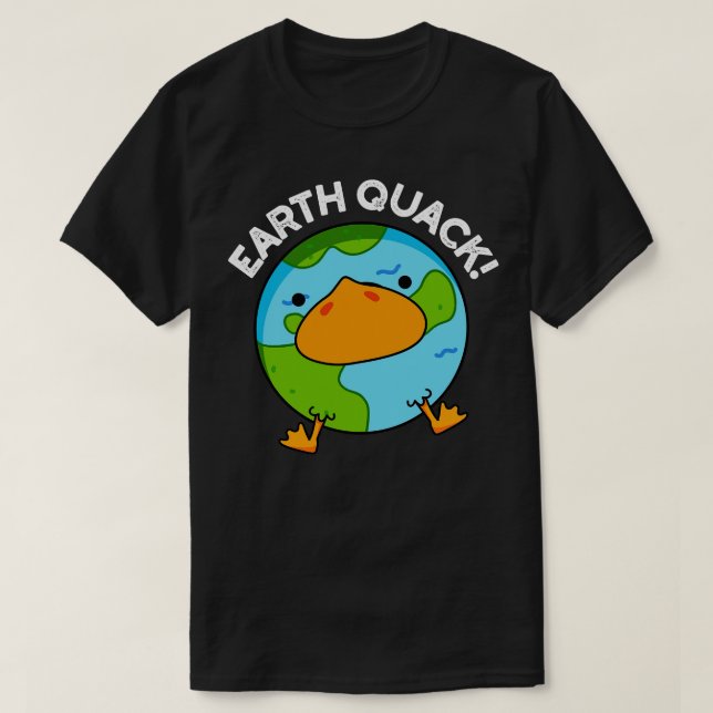 T-shirt Terthquack Funny Tremblement de terre jeu (Design devant)