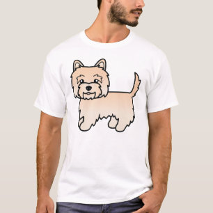 T-shirt Tervueren Cairn Terrier Chiot Dessin Animé Mignon