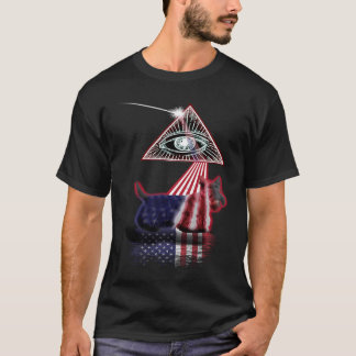T-shirt Tervueren Vintage Retro Prisme Drapeau américain
