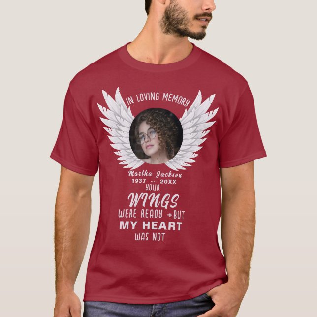 T-shirt Tes Ailes Étaient Prêtes Mais Nos Coeurs N'Étaient (Devant)