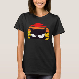 T-shirt T'es Okay Chéri Mème Rétro Chat Minou Coucher de