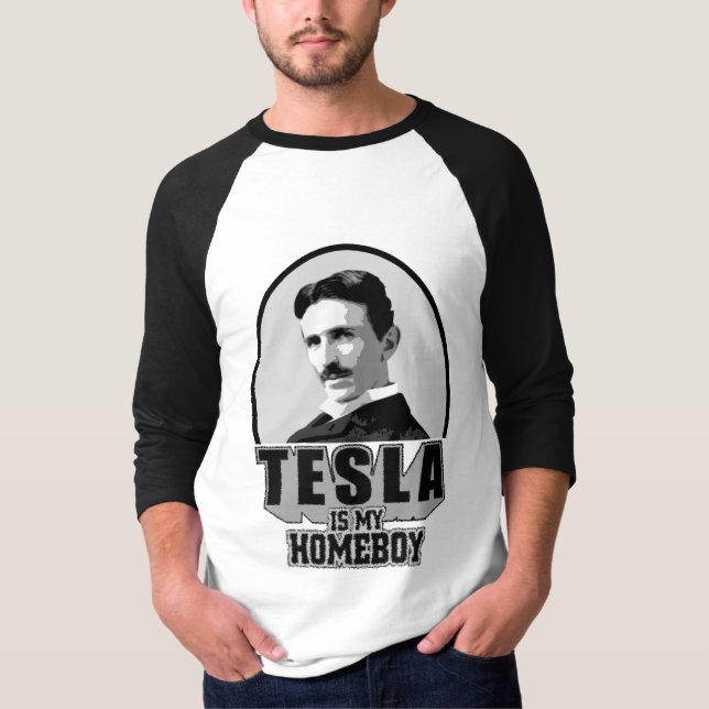 T-shirt Tesla est mon Homeboy (Devant)
