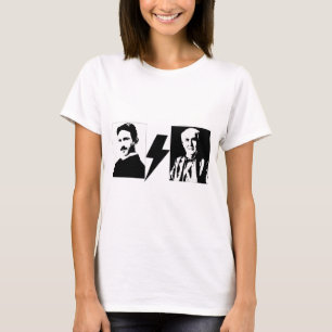 T-shirt Tesla et Edison - l'AC/DC. original