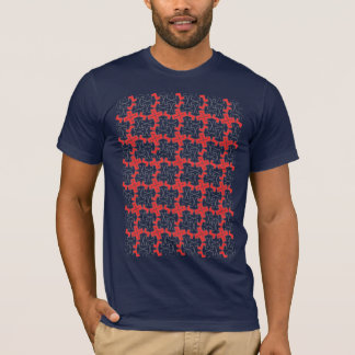 T-shirt Tessellation maure