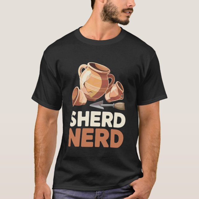 T-shirt Tesson Nerd Archéologie Drôle Archéologue (Devant)