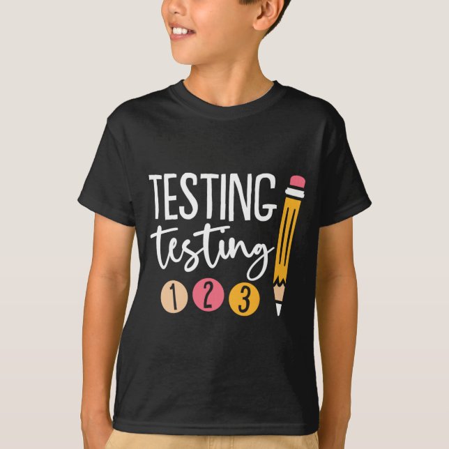 T-shirt Test 123 jour d'essai mignon 3 (Devant)