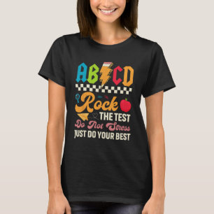 T-shirt Test Abcd Rock Le Jour d'Essai Enseignants Étudian