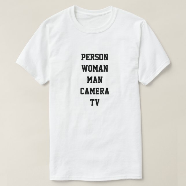 T-shirt Test cognitif Donald Trump (Design devant)