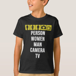 T-shirt Test Cognitif Personne Femme Homme Appareil Photo