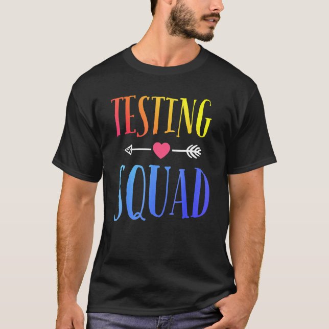 T-shirt Test Costume de l'équipe Enseignant de la journée  (Devant)