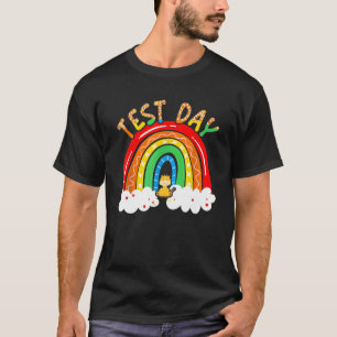 T-shirt Test Day Rock The Test Teacher Test Day Rainbow