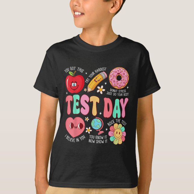 T-shirt Test Day Rock The Test Testing Day Motivational Te (Devant)