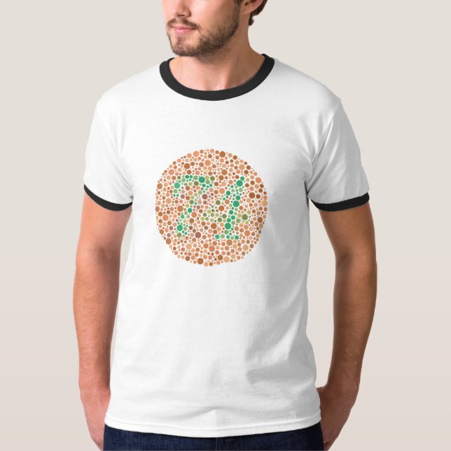 T-shirt Test de couleur Ishihara (Devant)