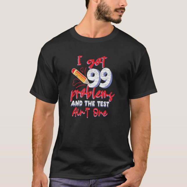 T-shirt Test de l'enseignant d'examen (Devant)