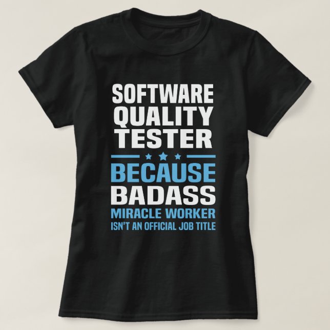 T-shirt Test de qualité du logiciel (Design devant)