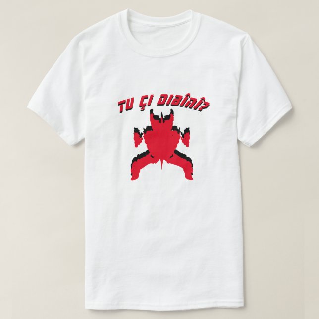 T-shirt Test de tirage TU ÇI DIBÎN - que voyez-vous en kur (Design devant)