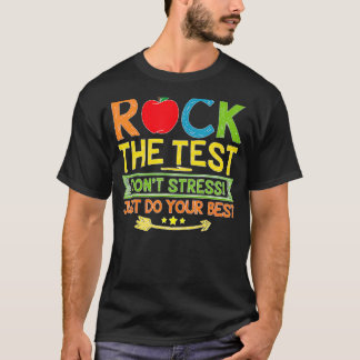 T-shirt Test Enseignant Rock Le Test Don Stress Enseigneme