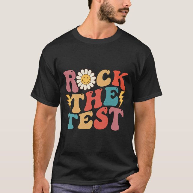 T-shirt Test Retro Super Enseignant Jour de test (Devant)