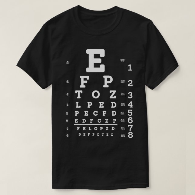 T-shirt Teste optique optique optique 1 (Design devant)