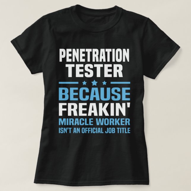 T-shirt Tester de pénétration (Design devant)