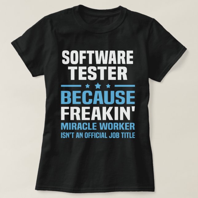 T-shirt Tester logiciel (Design devant)