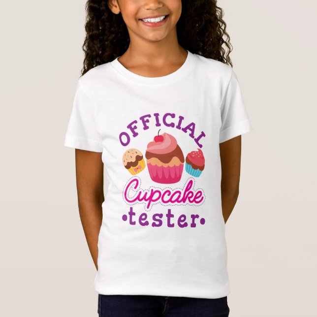 T-Shirt Tester officiel de cupcake (Devant)