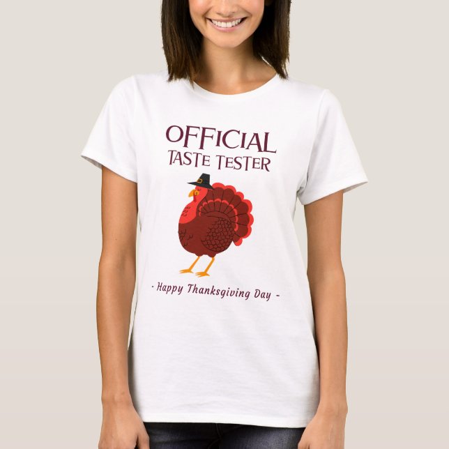 T-shirt Tester Officiel Taste Thankesgiving (Devant)