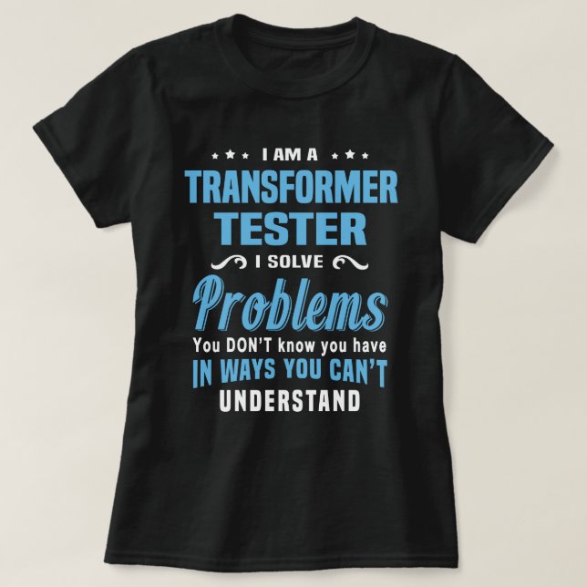 T-shirt Tester transformateur (Design devant)