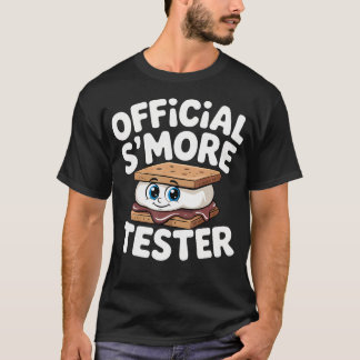 T-shirt Testeur de guimauves officiel pour camping Feu de 