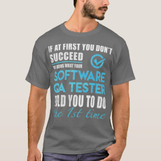 T-shirt testeur de qa logiciel