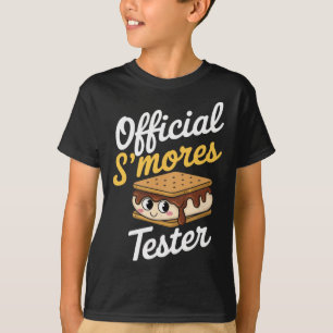 T-shirt Testeur de S'mores officiel Camping Smores Kawaii