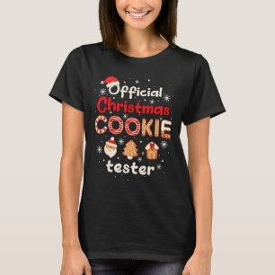 T-shirt Testeur officiel de biscuits de Noël Roi de l'équi