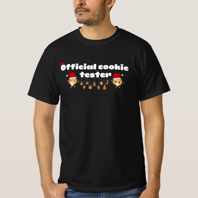 T-shirt testeur officiel de cookies (Devant)