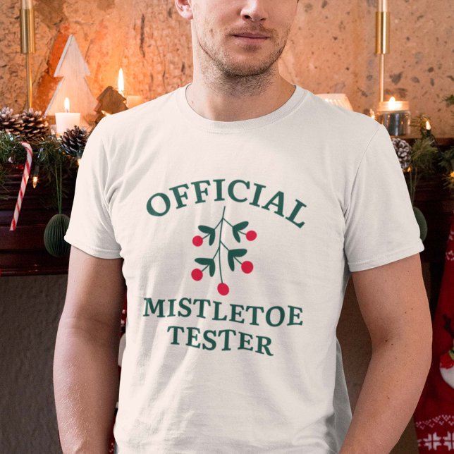 T-shirt Testeur officiel Mistletoe (mistletoe tester shirt)