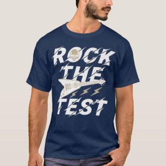 T-shirt Testing Day Teacher Rock the Test Guitar Teacher T