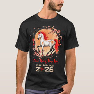 T-shirt Tét 2026 Année vietnamienne du Cheval Zodiaque Lun