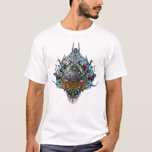 T-shirt Tête Alien - Bleu
