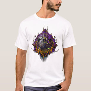 T-shirt Tête Alien - violet