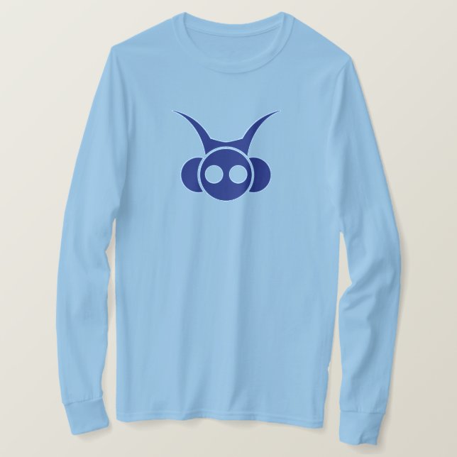 T-shirt Tête Astro-Bleu avec imprimé arrière (Design devant)