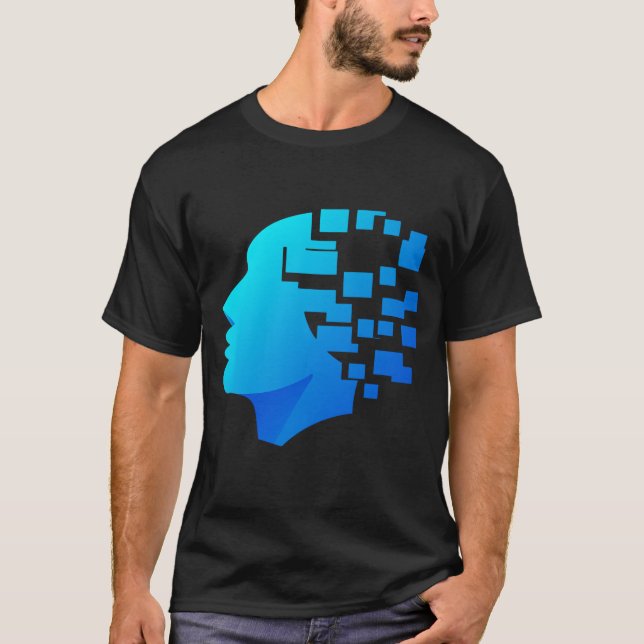 T-shirt tête bleue (Devant)