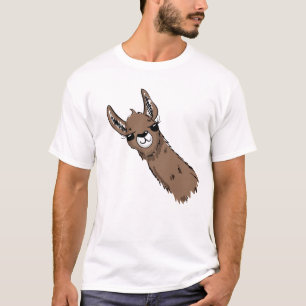 T-shirt Tête Brown Llama