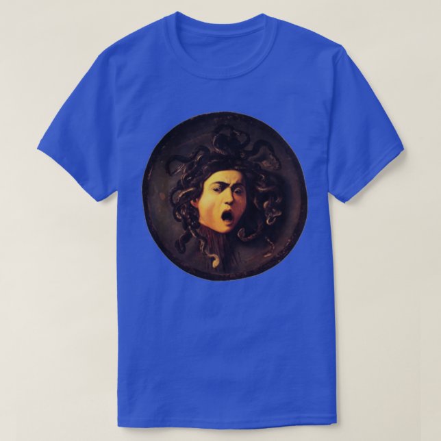 T-shirt tête caravaggio medusa (Design devant)