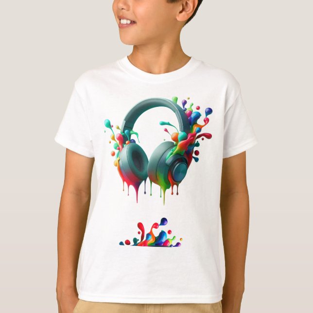 T-shirt Tête Colorul (Devant)